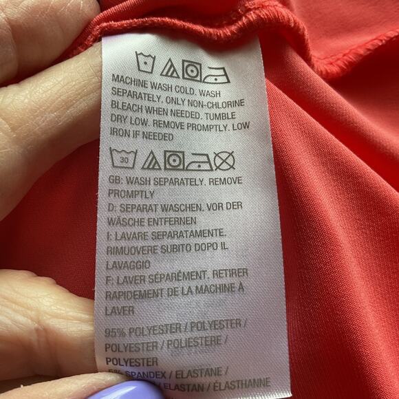 Susan Graver Orange Sleeveless Tank Plus 2X - Picture 4 of 5